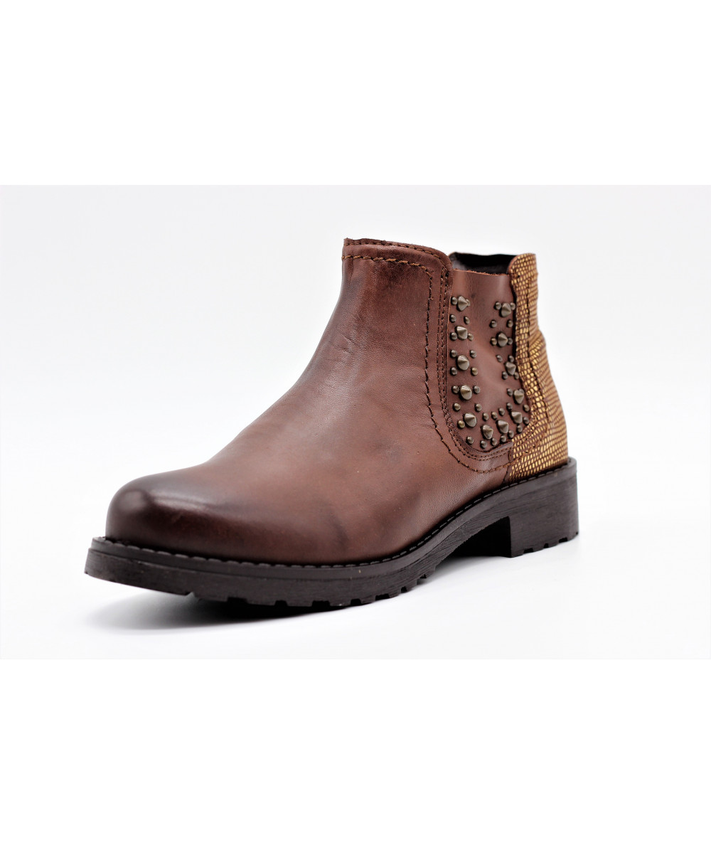 bottines coco et abricot