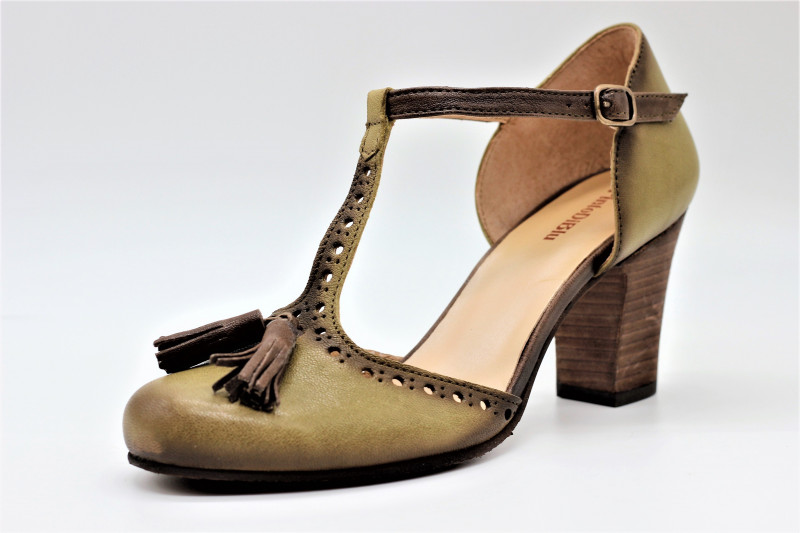 chaussure salomé cuir femme