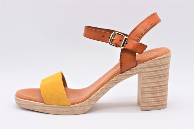 Femmes Cuir Pour Corie En Sandale V1240a Cocoamp; Abricot 80wnNmv