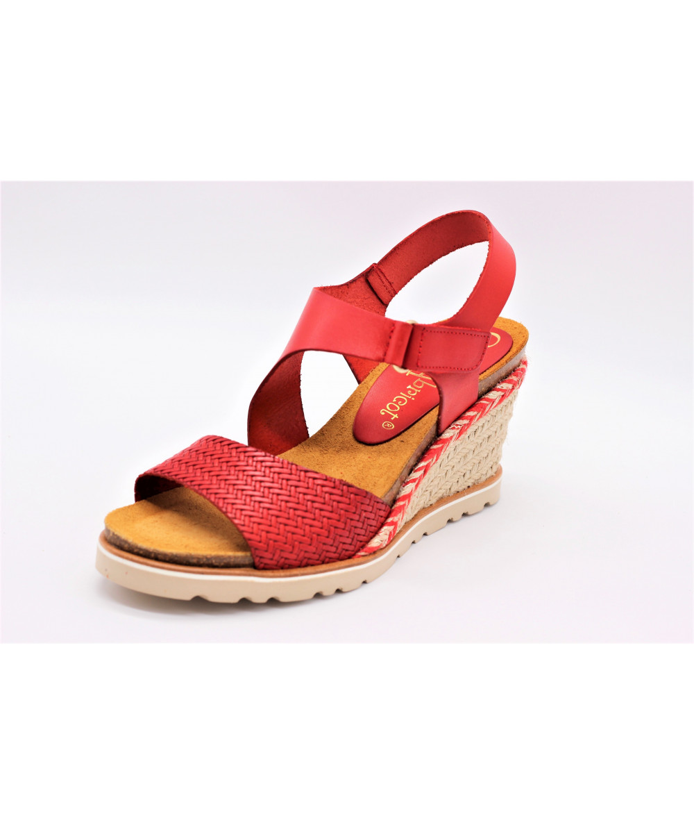 sandale coco abricot