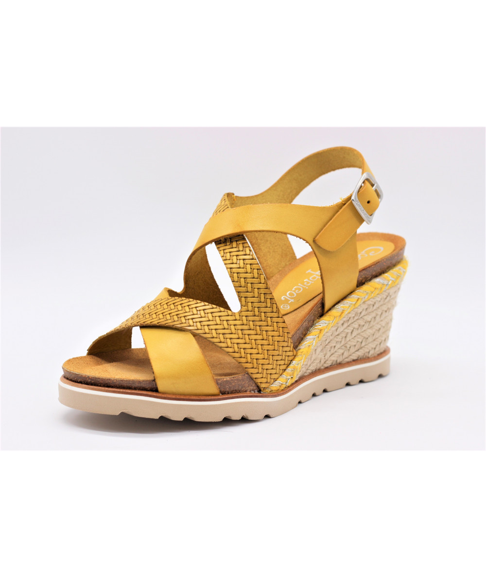 sandale coco abricot