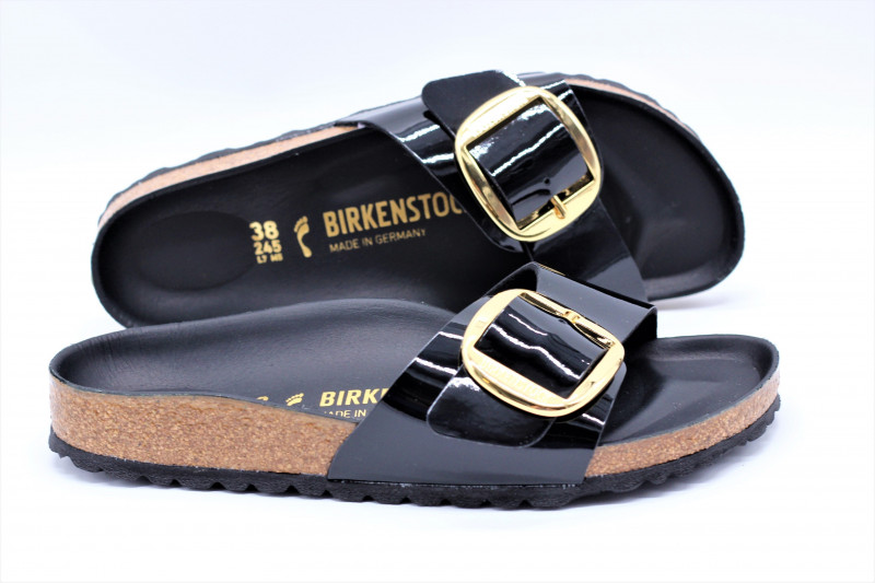 birkenstock madrid big buckle noir