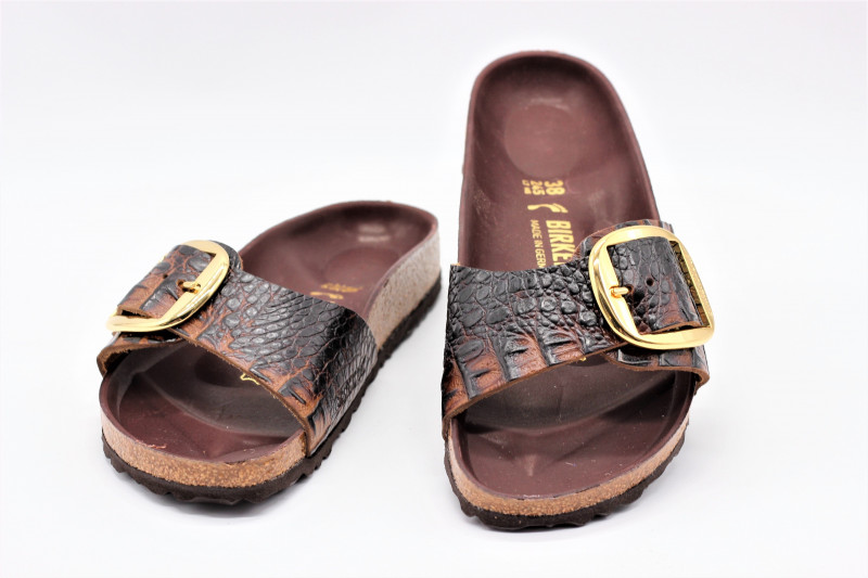 birkenstock madrid big buckle marron