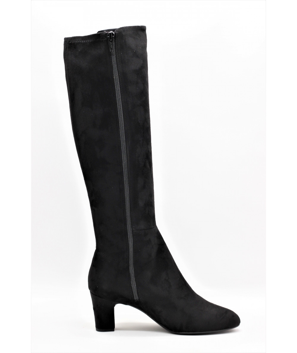 Bottes Cuir Noir Unisa – Taille 7 (US) – Hauteur Genou – Calf Medium – Occasion