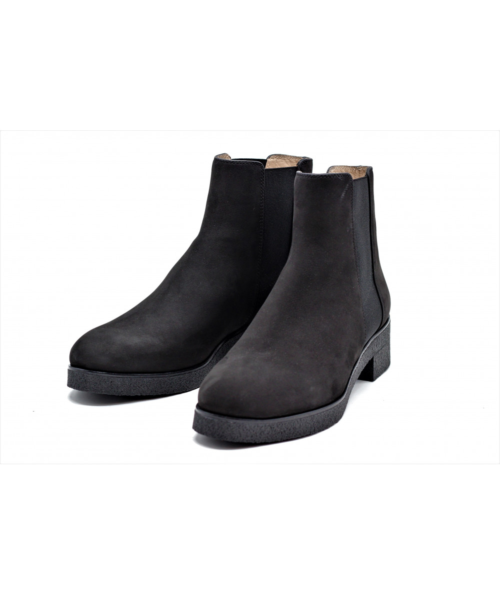 Bottes Chelsea Unisexe Blundstone Style 515 - Cuir Noir/bleu - Neuf Avec Emballage - Fabriqué En Australie