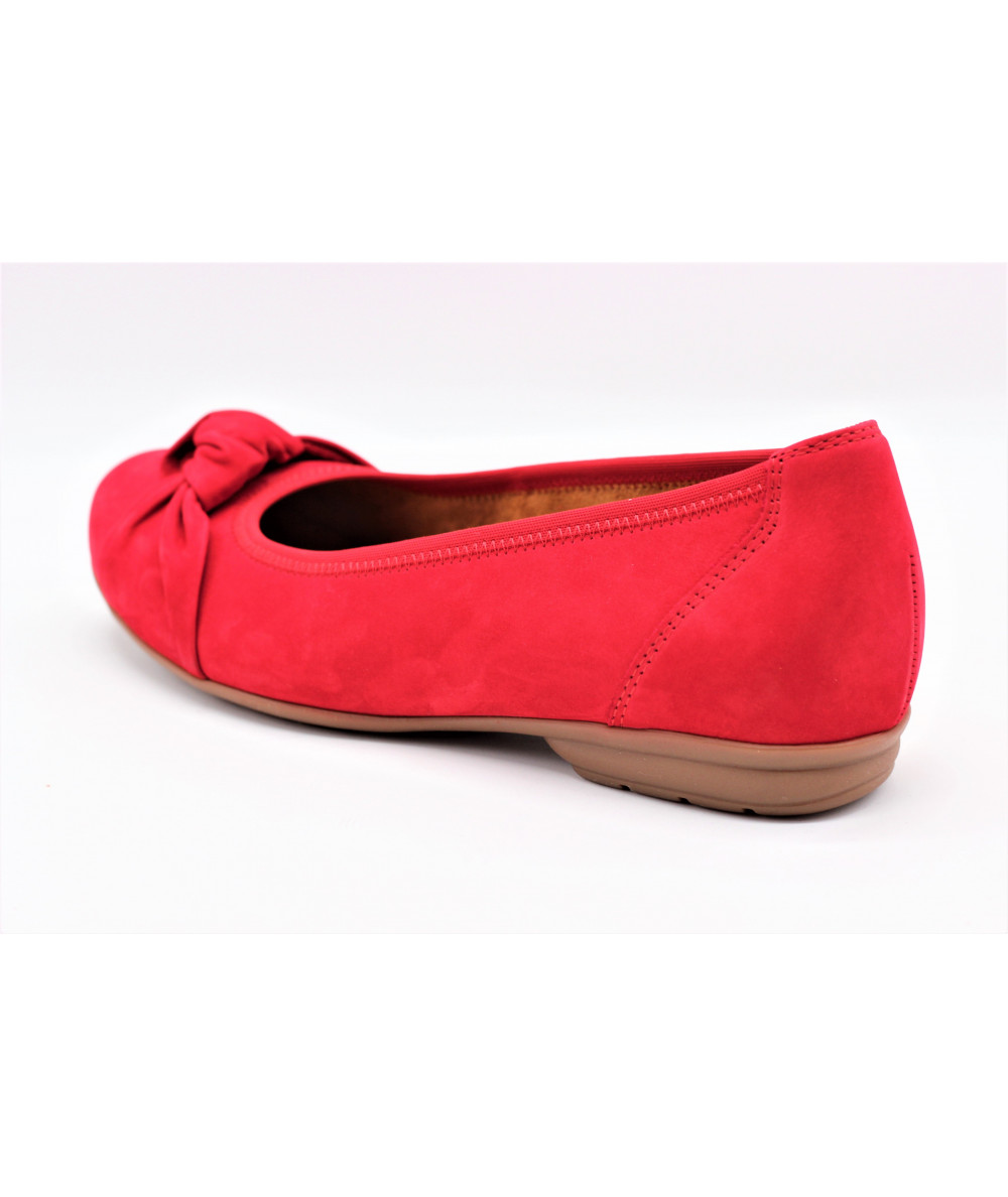 Escarpins GABOR Rouge Cuir Verni - Taille 35 - Talon Bobine - Neuf (occasion Comme Neuf)