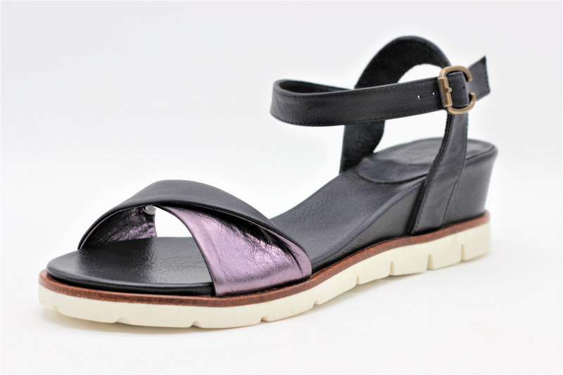 LUNE et L'AUTRE sandale compensée PARIS en cuir pour femmes LUNE et L'AUTRE sandale compensée PARIS en cuir pour femmes