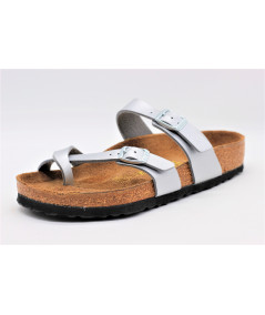 BIRKENSTOCK MAYARI BIRKO-FLOR SILVER