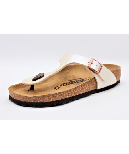 BIRKENSTOCK GIZEH BIRKO GRACEFUL PEARL WHITE