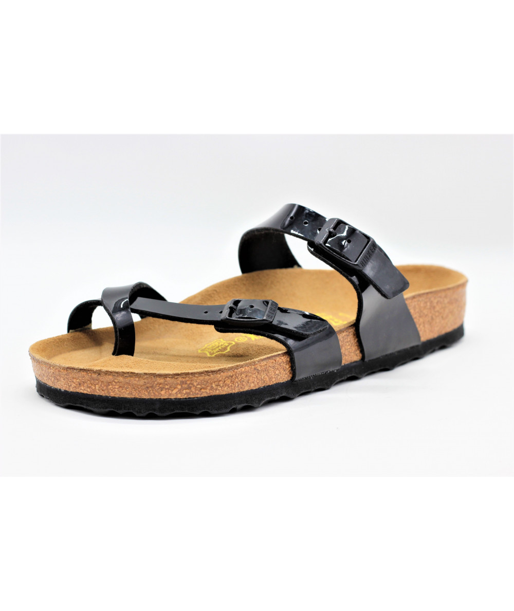 birkenstock vernis noir