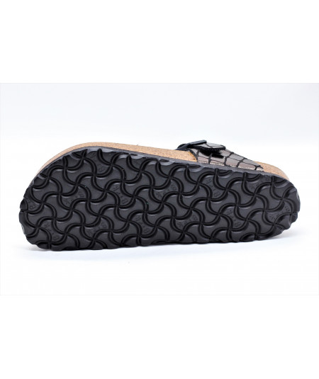 BIRKENSTOCK GIZEH GATOR GLEAM BLACK