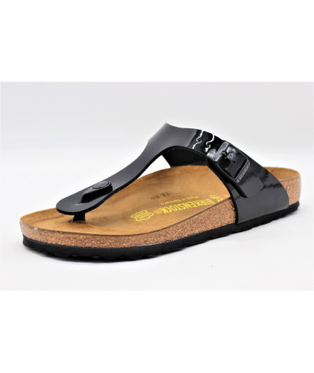 BIRKENSTOCK GIZEH VERNIS NOIR