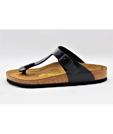 BIRKENSTOCK GIZEH VERNIS NOIR