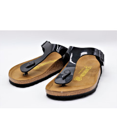 BIRKENSTOCK GIZEH VERNIS NOIR