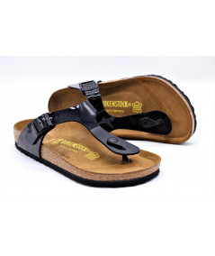 BIRKENSTOCK GIZEH VERNIS NOIR