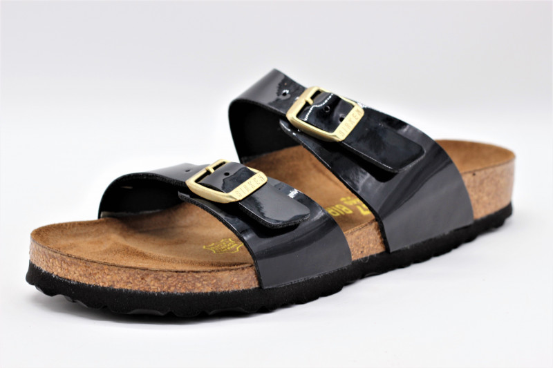 Birkenstock sydney noir vernis Clearance