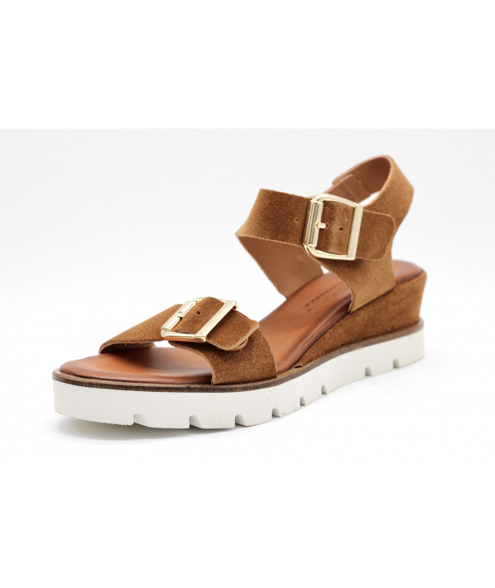 sandales coco et abricot