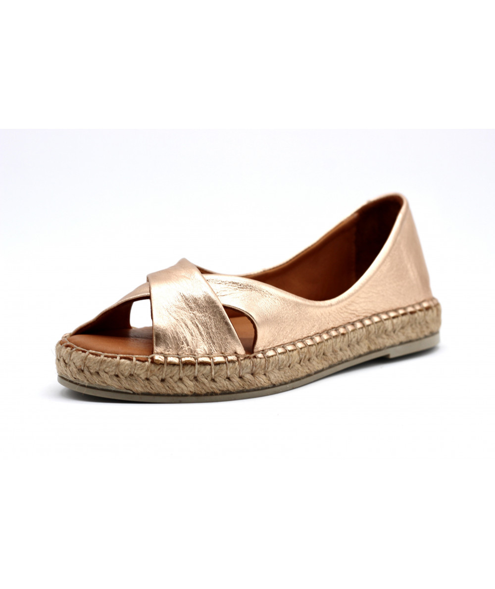 LUNE ET L'AUTRE VANDA Sandales Femme Blanc Cuivre L'Empreinte Chaussures LUNE ET L'AUTRE VANDA Sandales Femme Blanc Cuivre L'Empreinte Chaussures