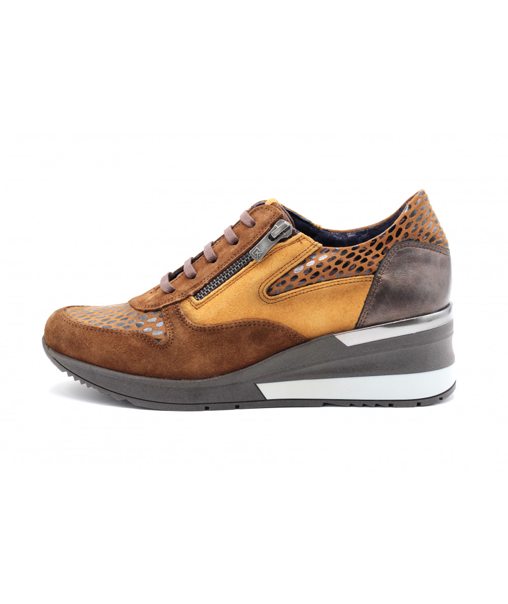 Baskets Compensées Munro American Dakota - Taille 8.5 N (US) - Cuir Noir - Neuf Sans Boîte