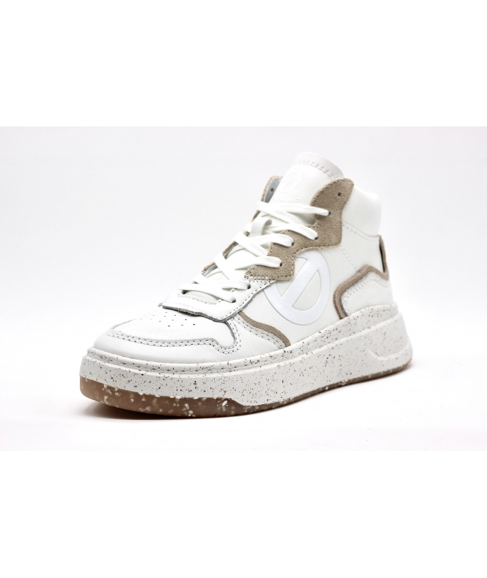 Baskets Femme | No Name Bridget Sneaker Grain Blanc