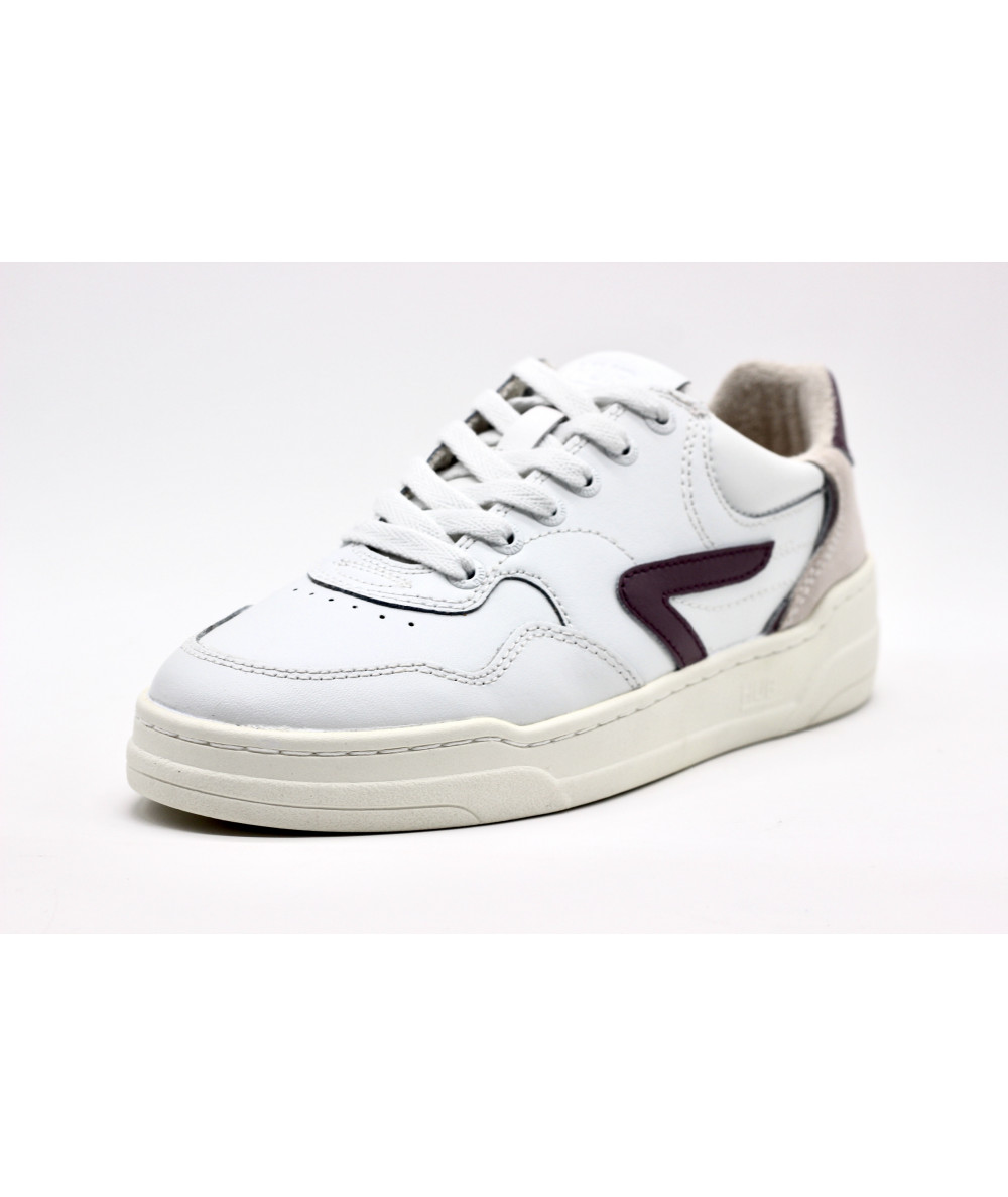 Tennis Femme Confort Cuir Blanc