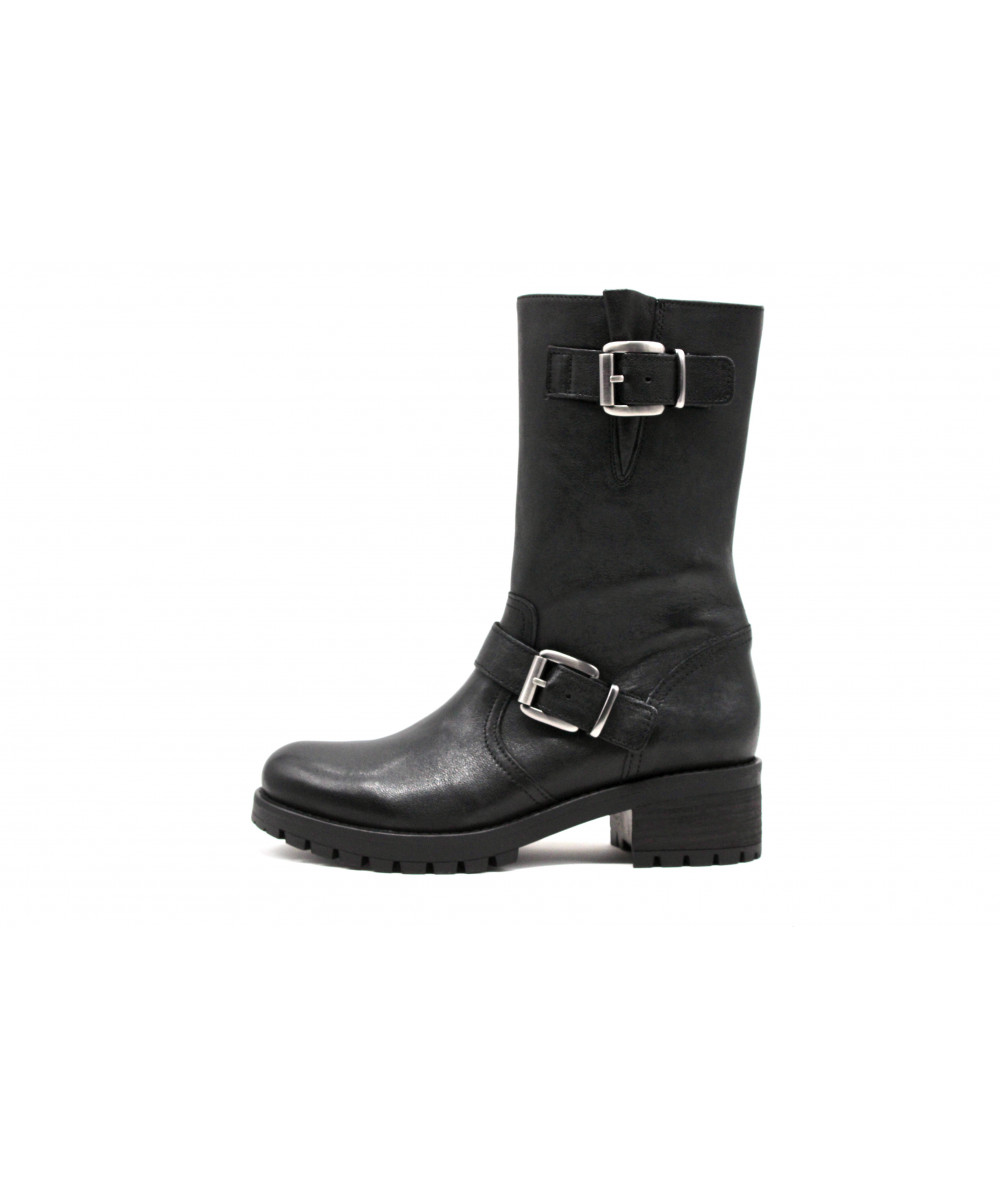 Bottines Minka Design En Cuir Noir - Taille 39, Doublure Cuir, élastiquées, Très Bon état