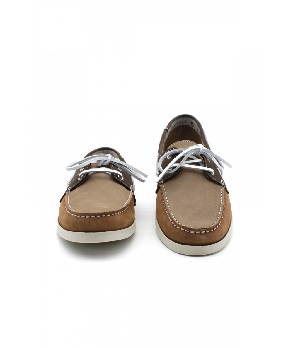 Chaussures Plates En Cuir Nubuck Beige - Philippe Morvan - Taille 37 EU (6 US) - Neuf Sans Boîte