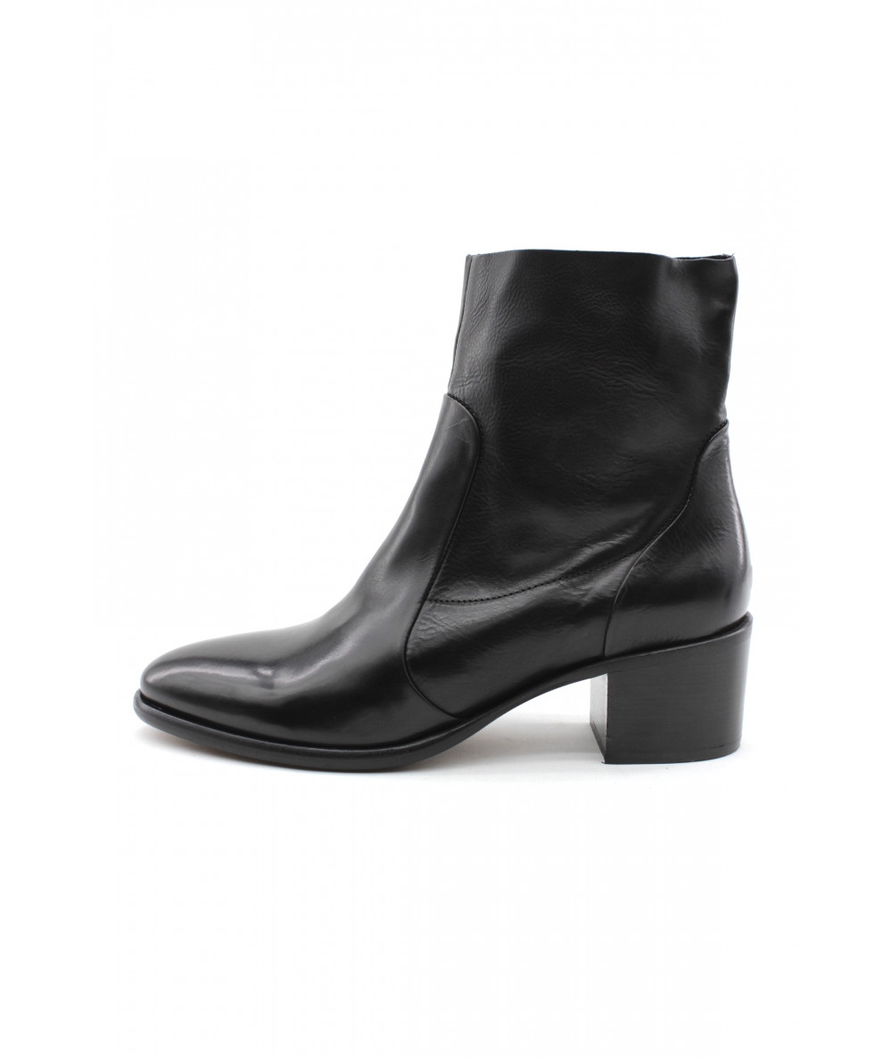 Bottines En Cuir Noir Toscania, Taille 36, Très Bon état