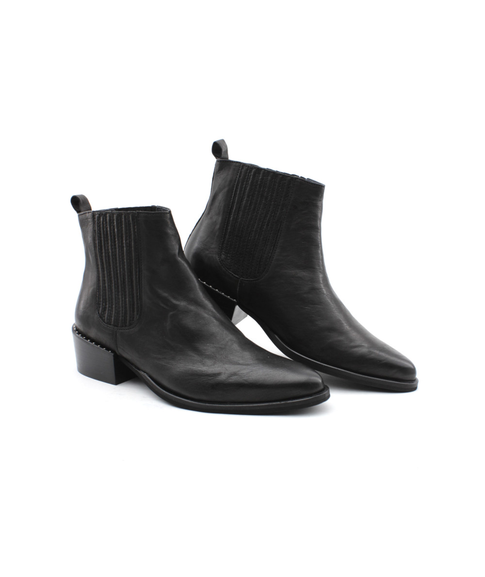 bottines petit talon carré