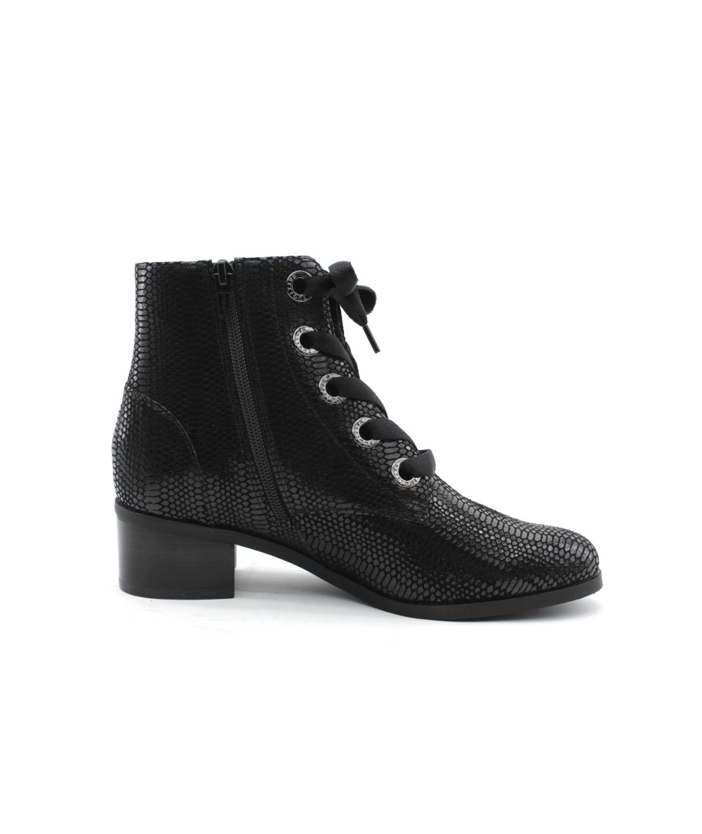 Chaussures Femme Fugitive En Cuir Noir Taille 38 - Modèle Plat, Neuf Dans Sa Boîte