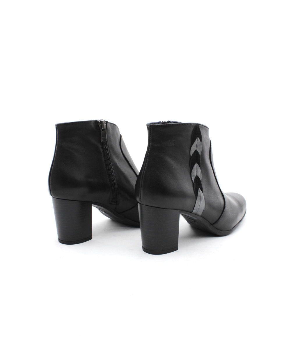 DORKING 8373 ALEXA bottine à talon en cuir NOIR