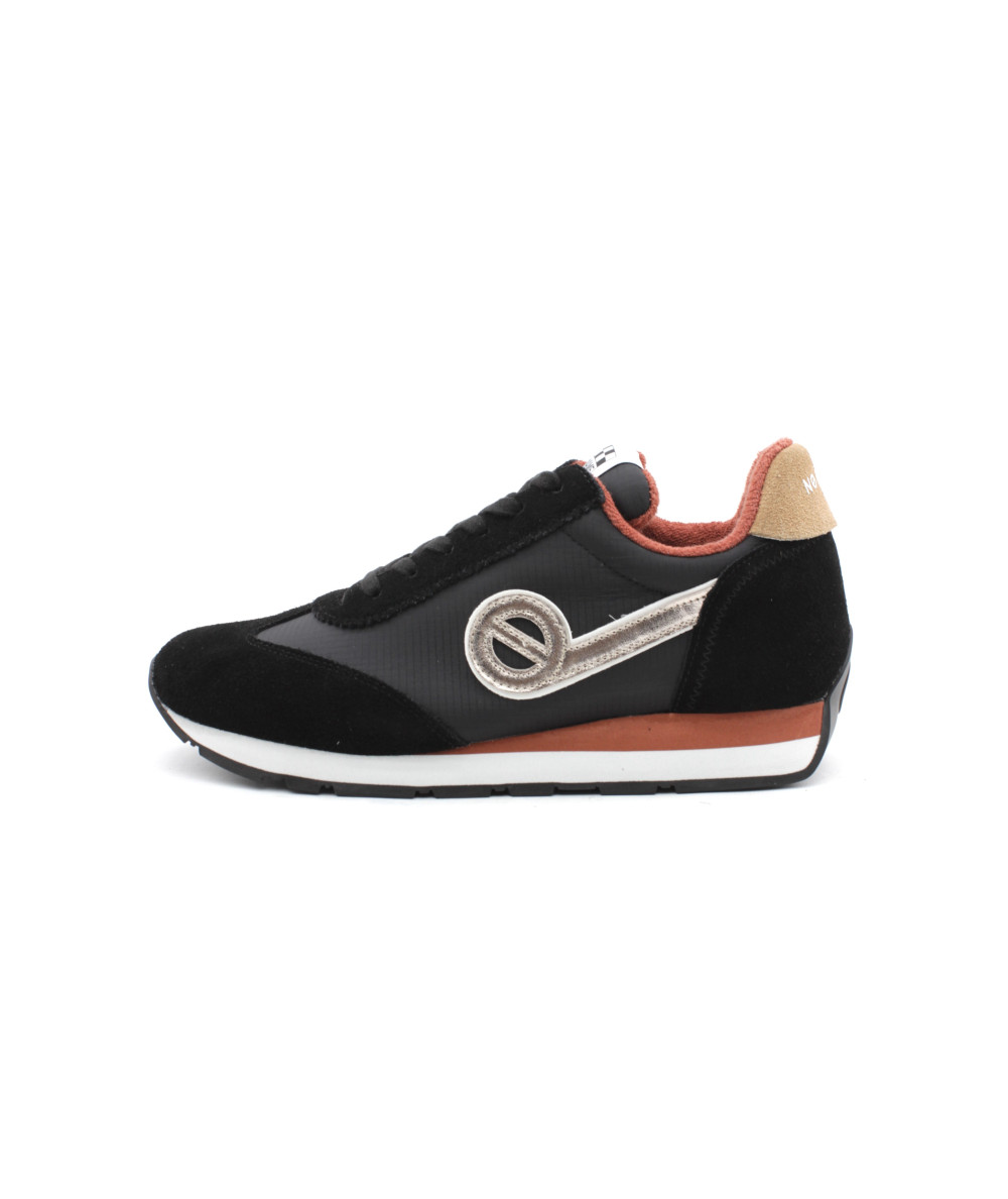 NO NAME CITY RUN JOGGER Baskets Cuir Velours Noir L