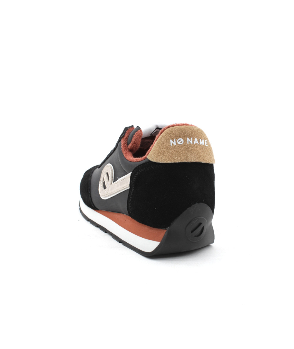 NO NAME CITY RUN JOGGER Baskets Cuir Velours Noir L