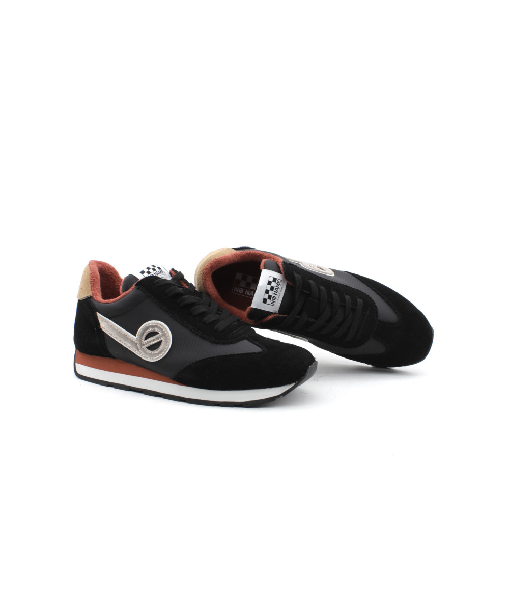 NO NAME CITY RUN JOGGER Baskets Cuir Velours Noir L