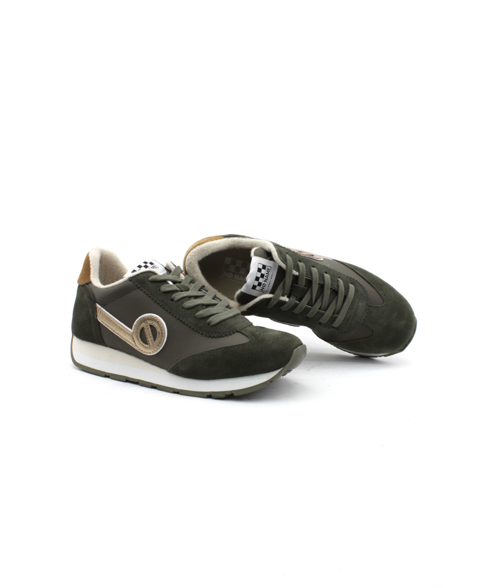 NO NAME CITY RUN JOGGER Baskets Cuir Kaki L