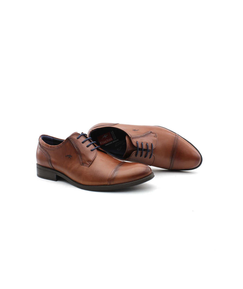 Fluchos Heracles Memory STK – Elegante Herren-Dressschuhe Aus Rindsleder, Mit Latex-Gummiboden, Made In Spain