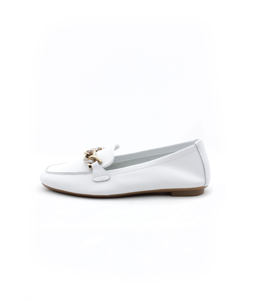 Mules Plates Reqins Kobe En Cuir Blanc - Neuves Sous Emballage, Tailles 36/39/41