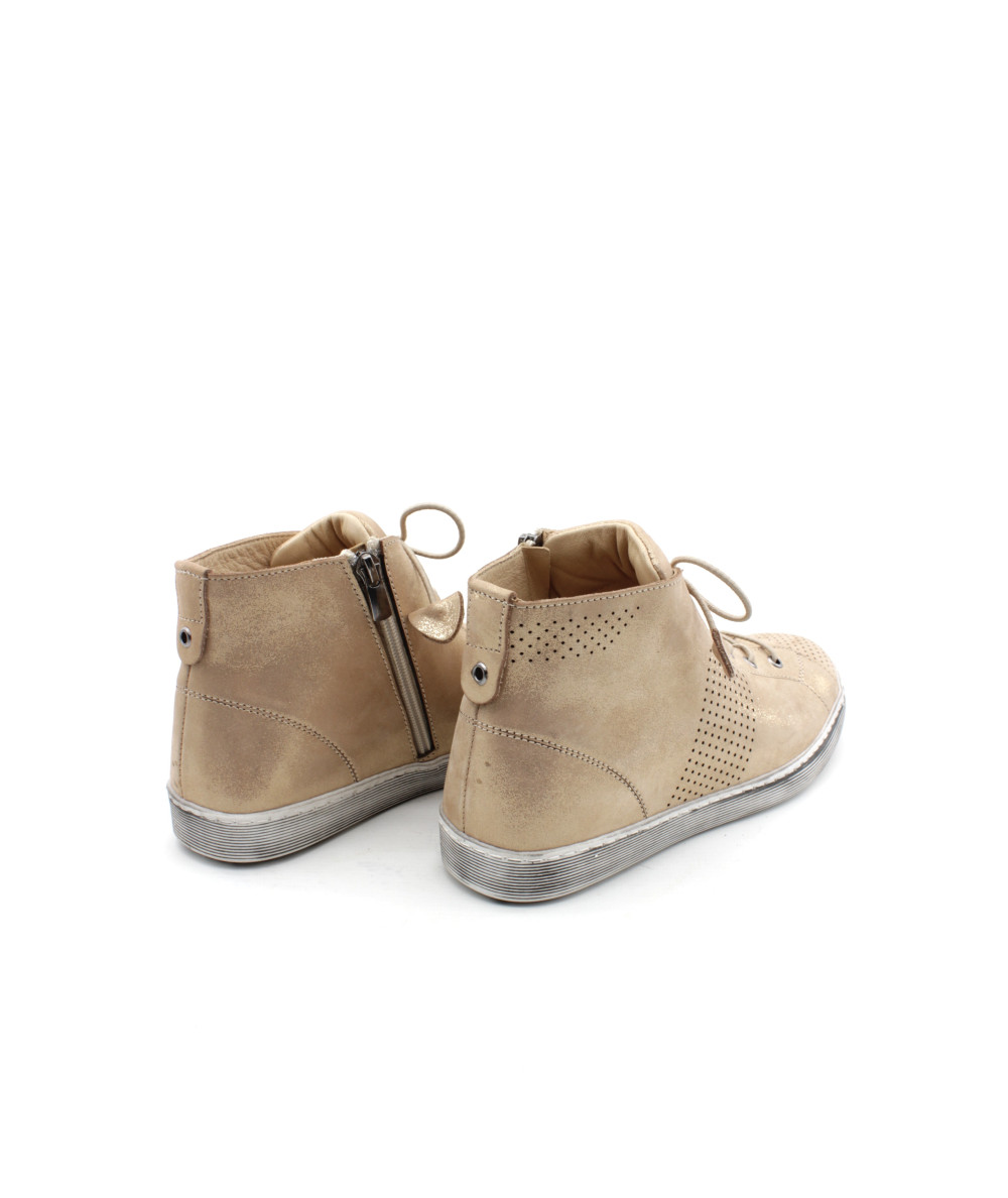 Ballerines En Cuir Doré Coco Abricot Pointure 36 - Neuf Avec Emballage - Destockage Prix 89€