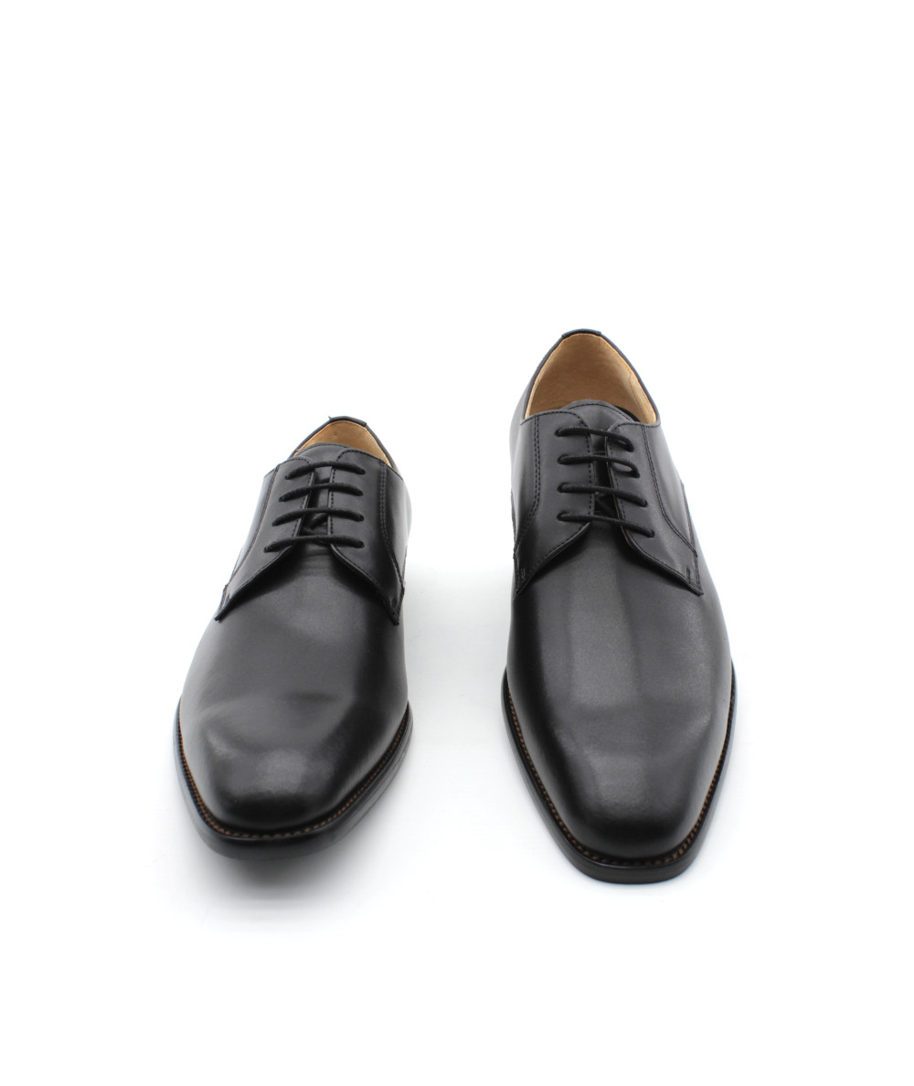 Chaussure Habillée Homme En Cuir - Bout Pointu, Sans Lacets, Style Derby Vintage