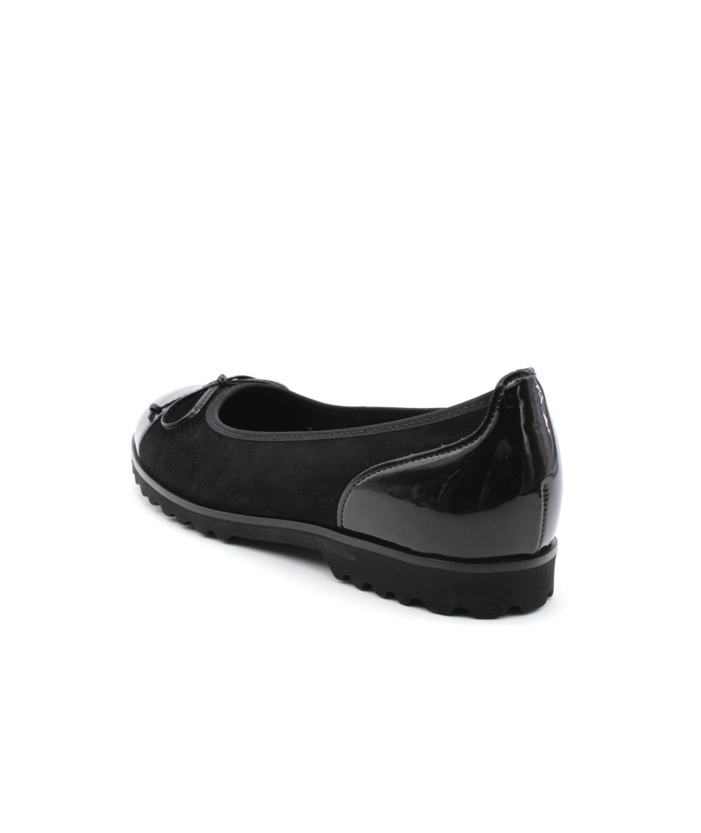 Gabor Ballerines Classiques Pour Femme - Chaussures Plates Sportives Confort Largeur G - Cuir Aspect Reptile