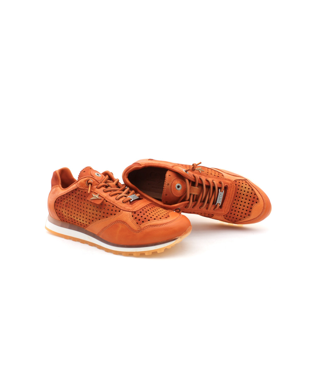 Escarpins Charles Jourdan – Cuir Orange, Talon Aiguille, Pointure 36.5, Portés 1 Fois