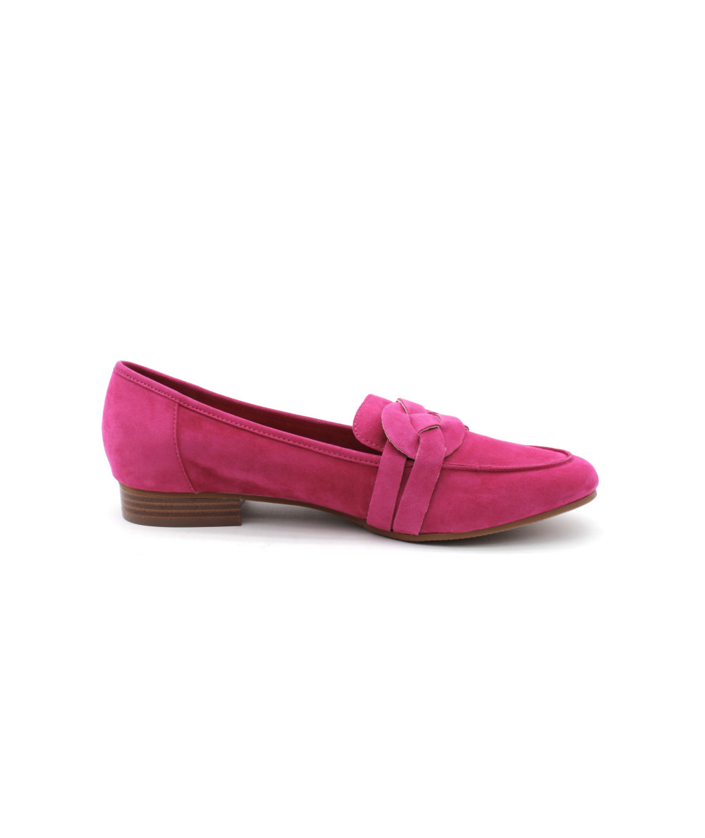 Housse à Passeport Smythson Bond Street - Cuir Rose Fuchsia Doublure Verte