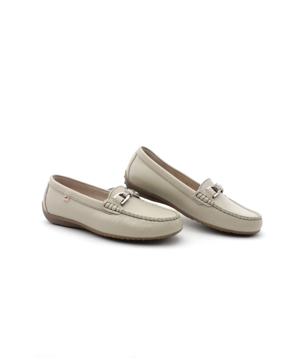 Mocassin pour femme en cuir rouge Fluchos 94824 Rouge