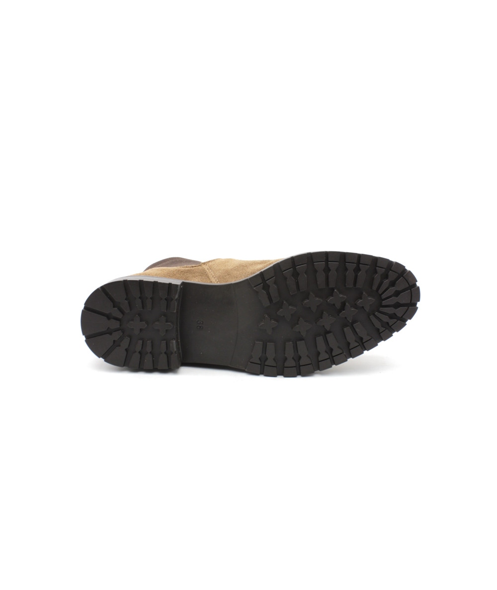 Bottes Fourrées Reqins En Cuir Marron Foncé - Taille 36, Très Bon état, Confortables
