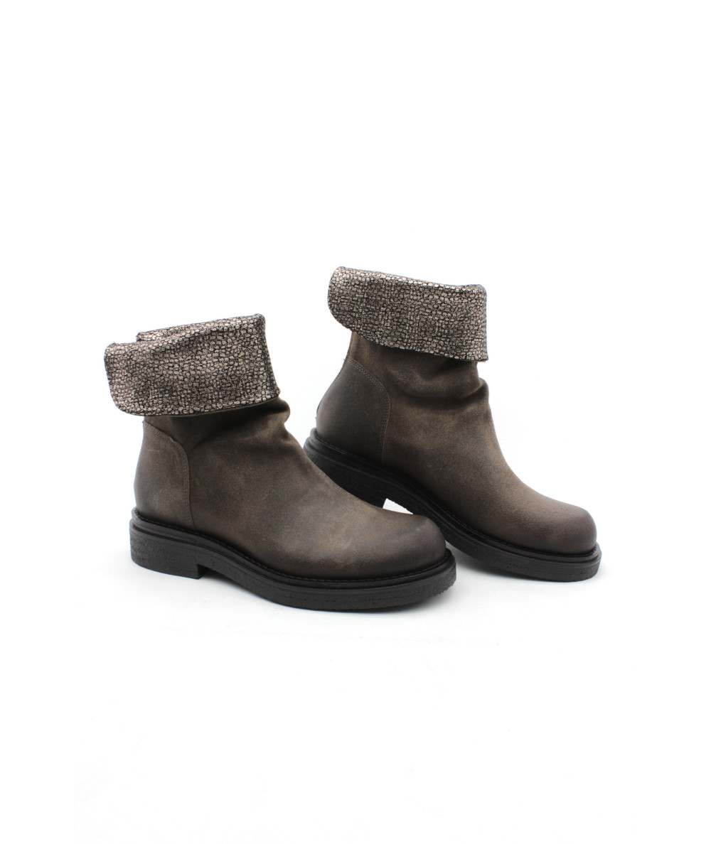 Bottines Lanilas One Step En Cuir Nubuck Noir - Taille 39 - Neuves Sans Boîte - Style Rock