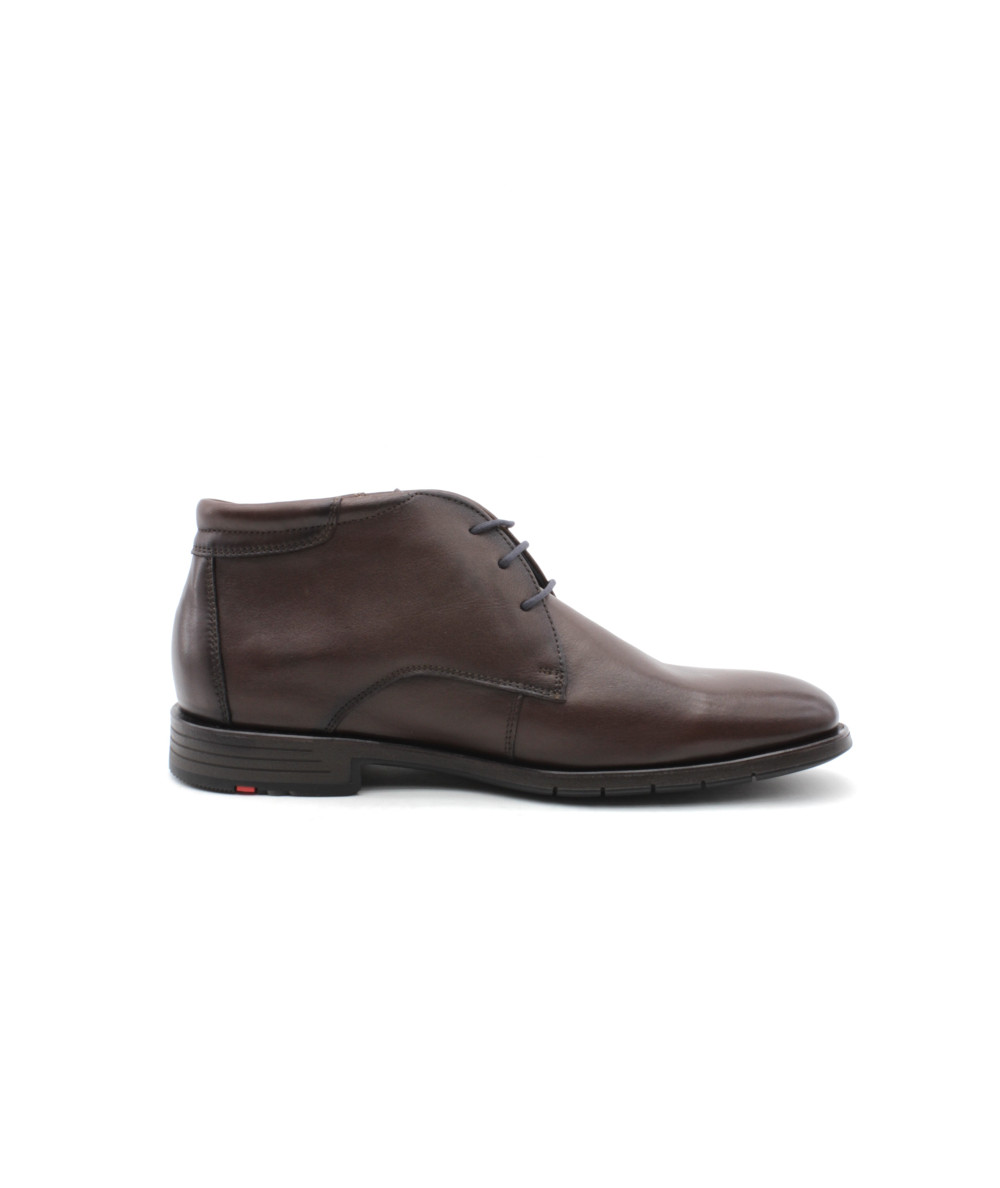Bottines Vintage LORIS AZZARO - Cuir Marron & Poil Façon Léopard - Pointure 40.5 - Occasion