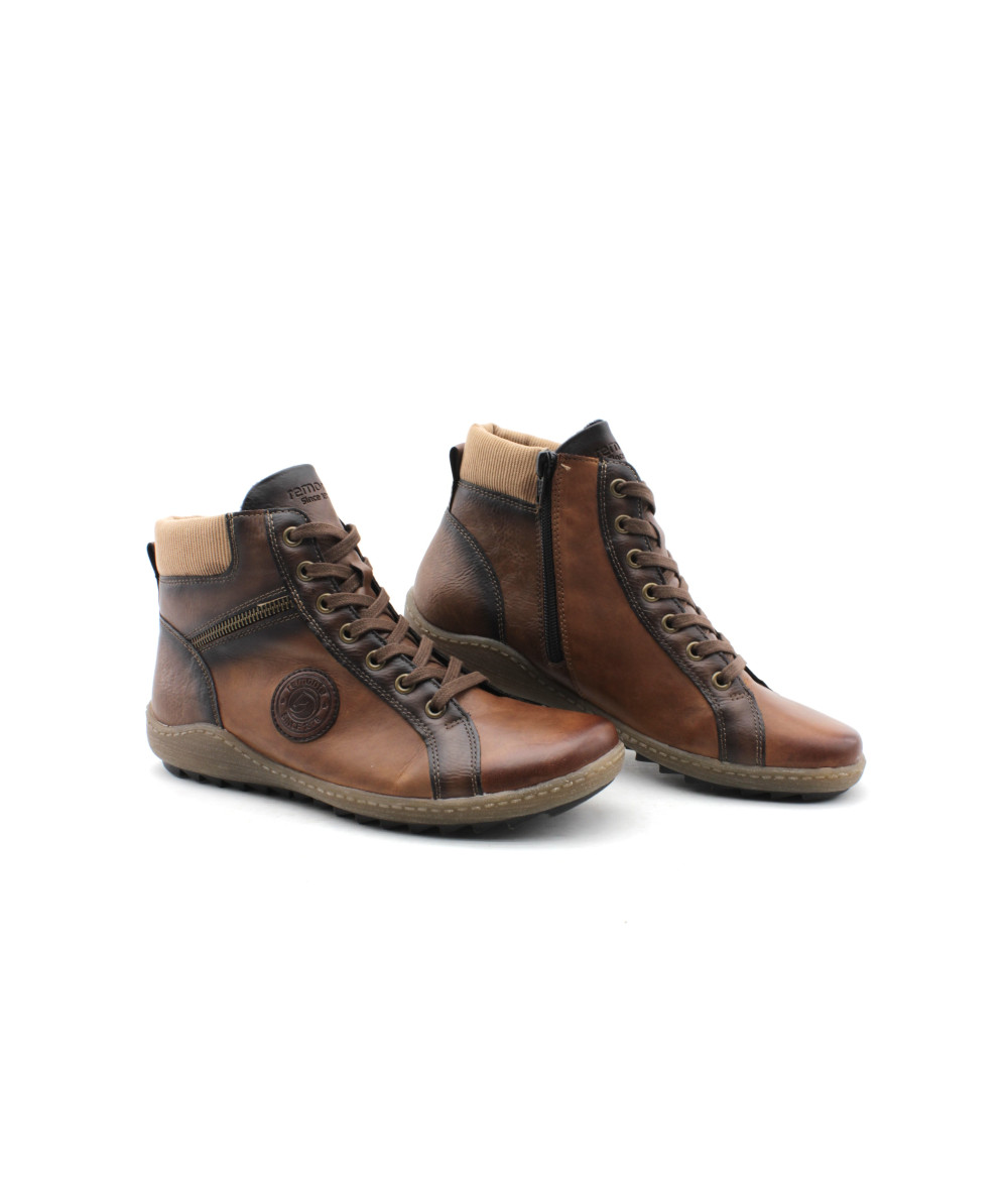 REMONTE R1460 22 Baskets Montantes Cuir Marron L Empreinte Chaussures remonte-r1460-22-baskets-montantes-cuir-marron-l-empreinte-chaussures