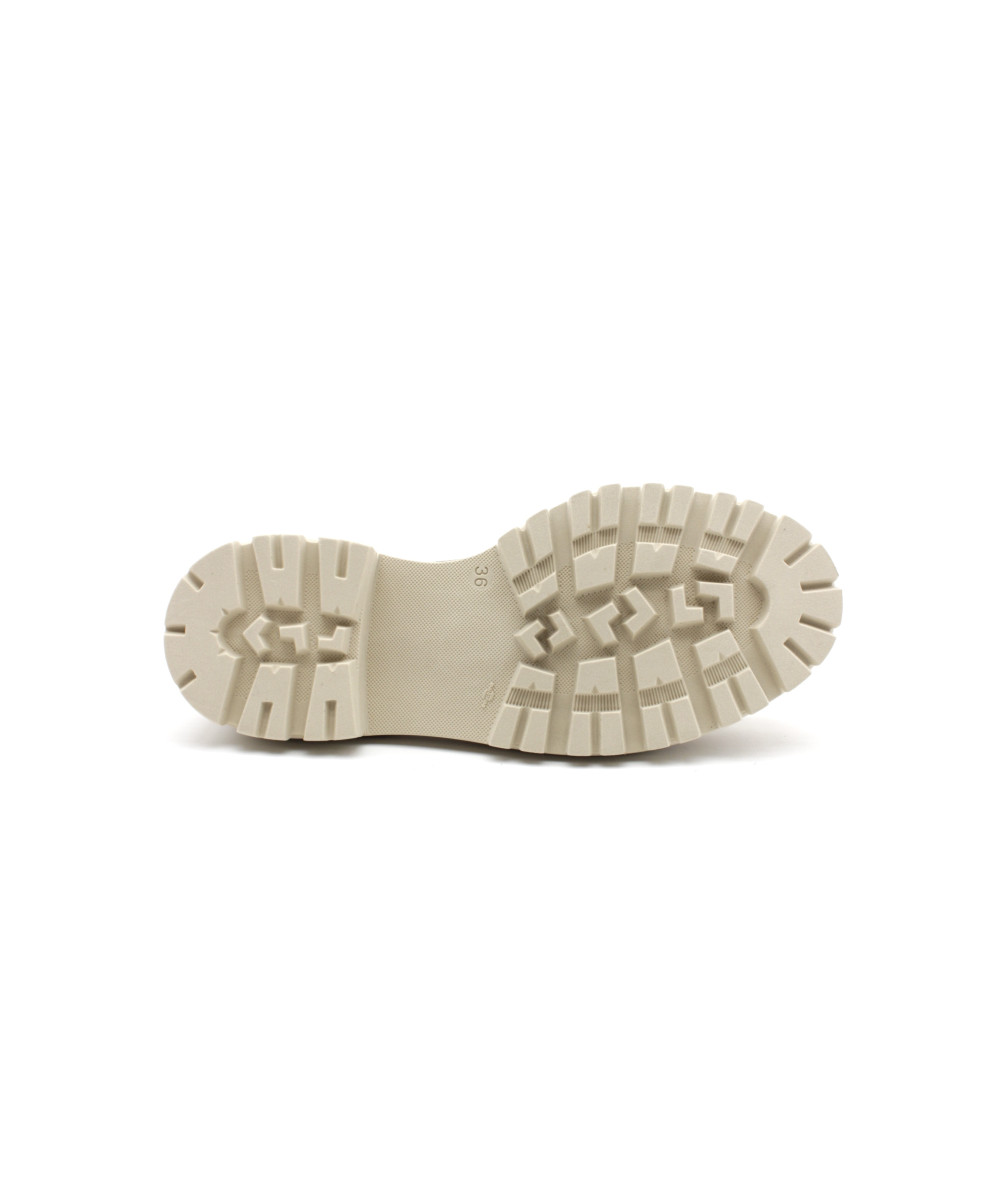 Chaussures Trippen COMBINE 39 - Cuir Grainé Beige - Ballerines Plates Confort Éthiques - Neuf Avec Boîte