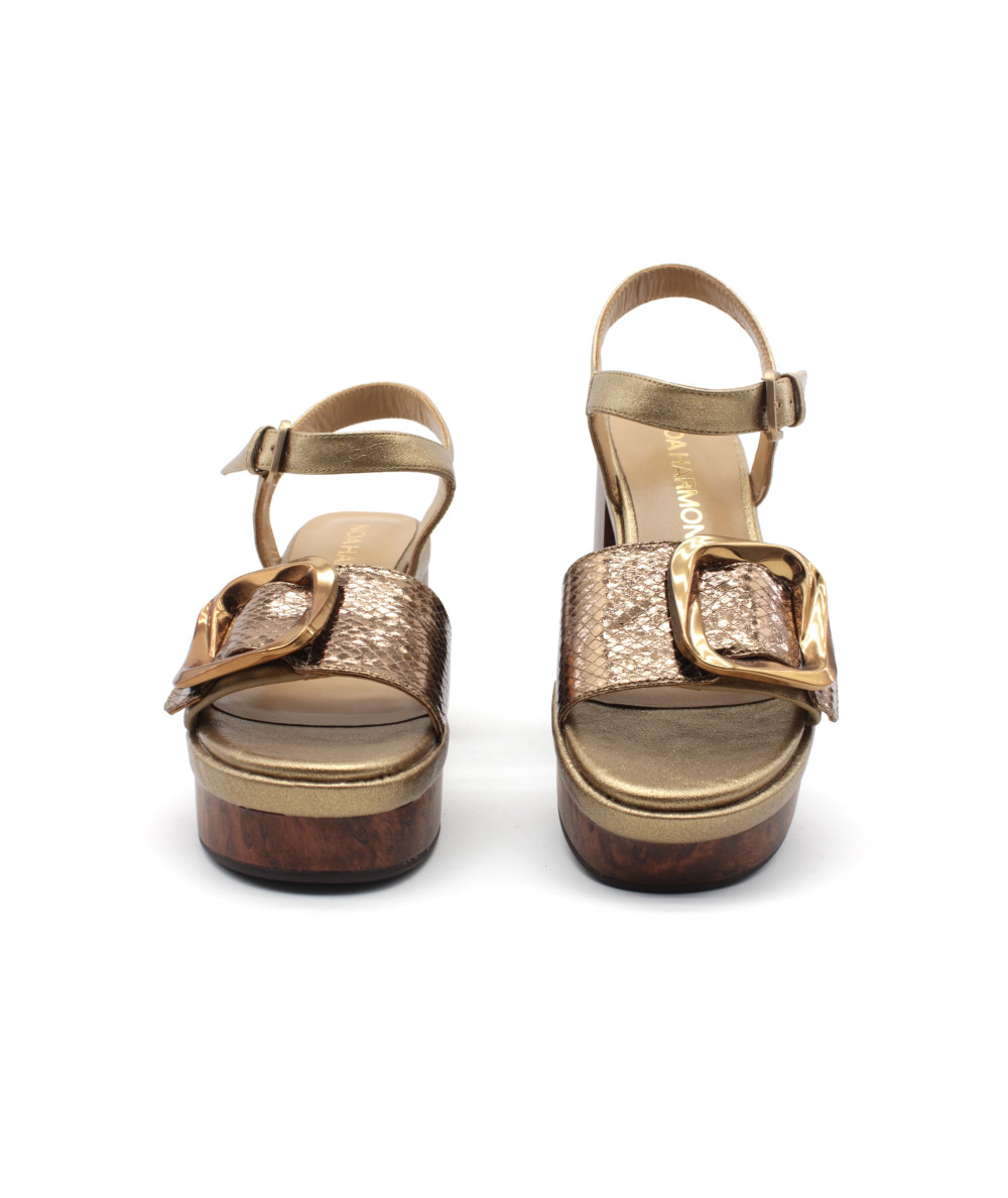 Chaussures à Talons Noa Noa En Cuir Bleu - Taille 40 (UK 6.5) - Occasion