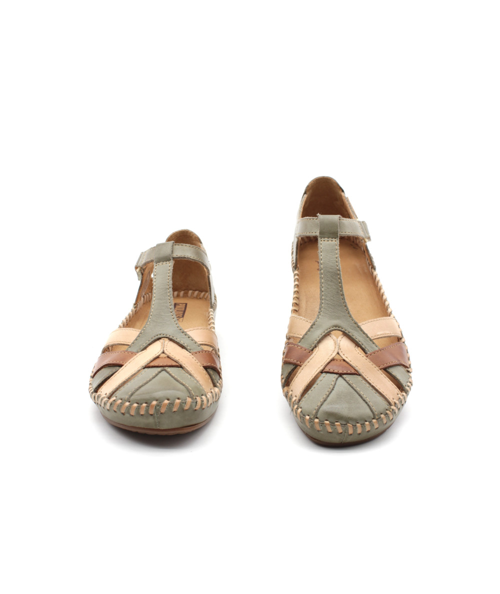 Pikolinos Sandale Femme Cuir T-Step Bleu Pikolinos Sandale Femme Cuir T-Step Bleu